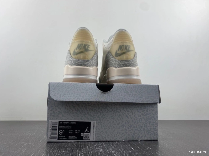 Kicked Out Shoe Store Ivory FJ9479-100 Jordan 3 Air Craft 0721